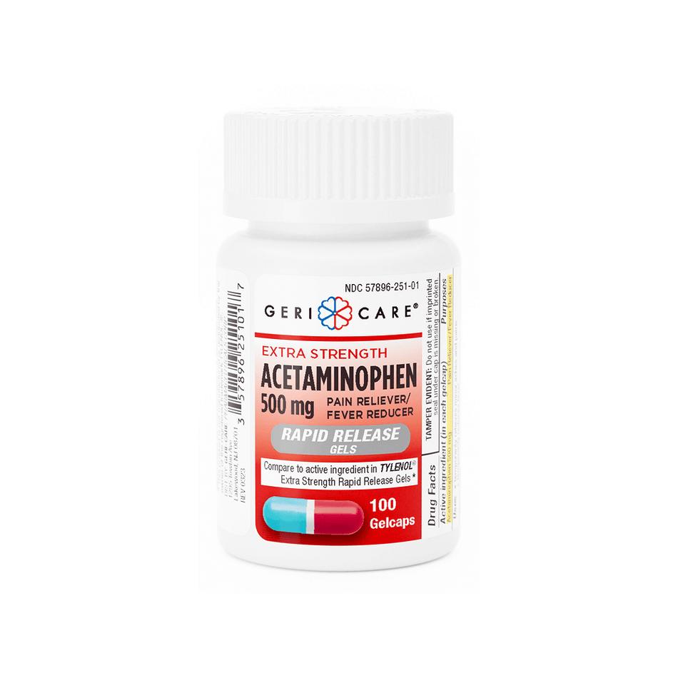 Acetaminophen 500 mg Gelcaps