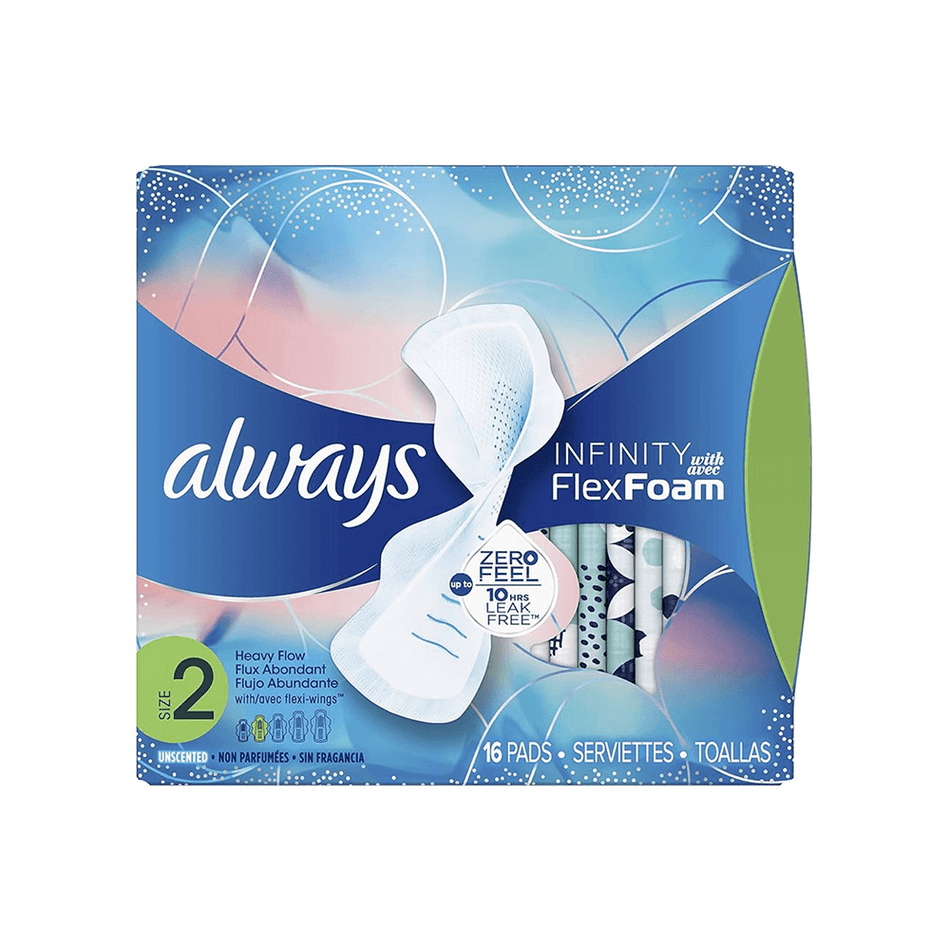 Always Infinity FlexFoam Pads – Heavy Flow