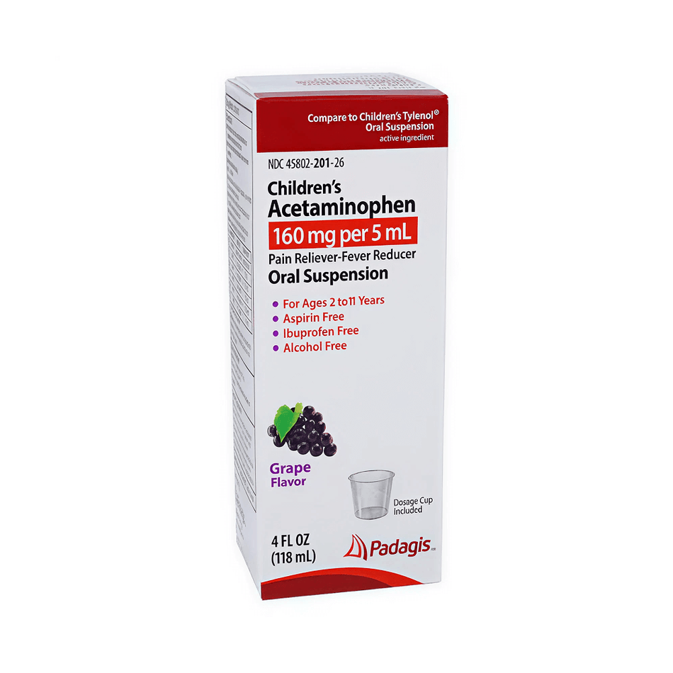 Childrens Acetaminophen Suspension 160 mg-5 ml