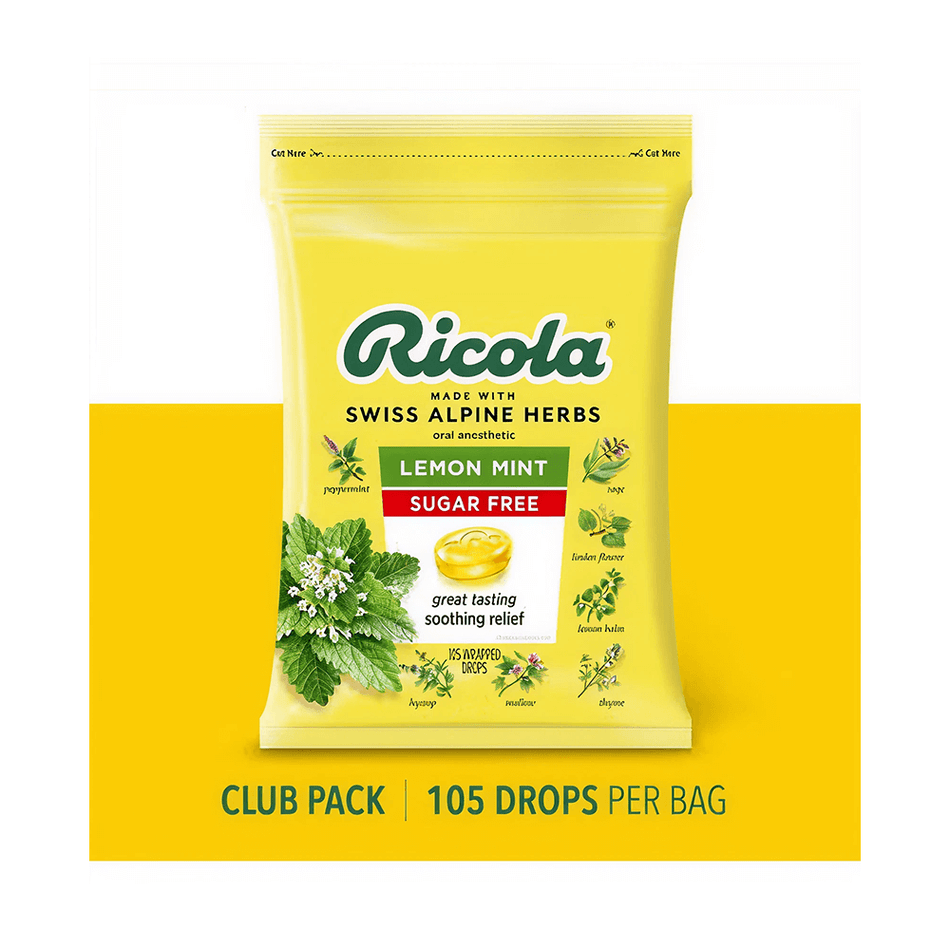 Ricola Cough Drops Sugar-Free Lemon Mint