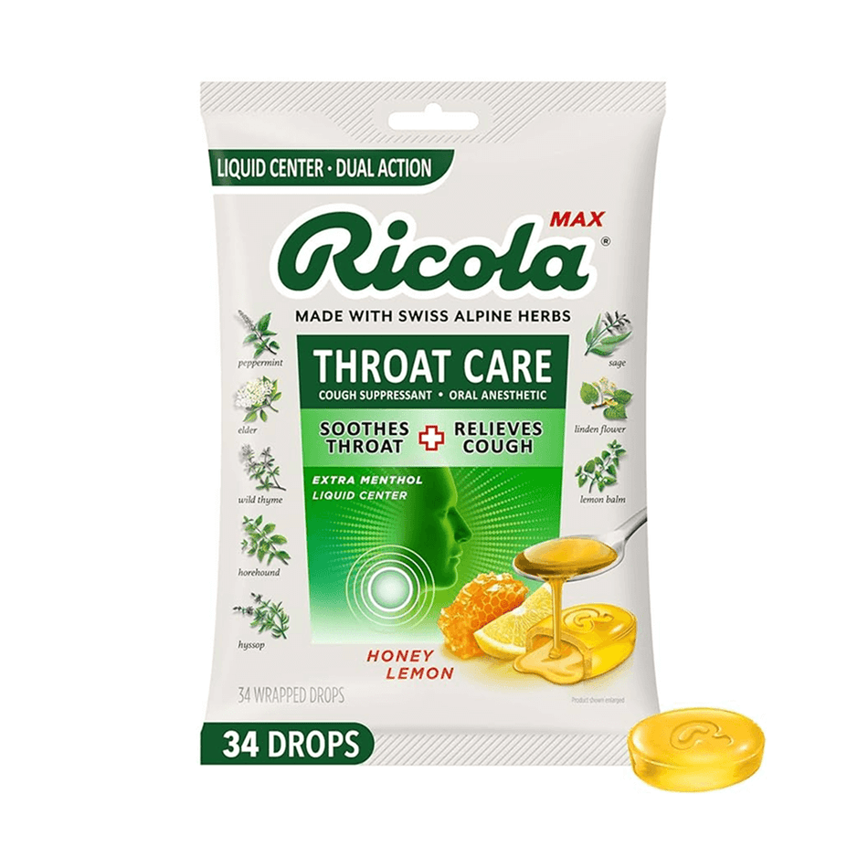 Ricola Max Throat Care Honey Lemon